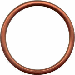 Hliníkové kroužky na šátky L - ORANŽOVÉ