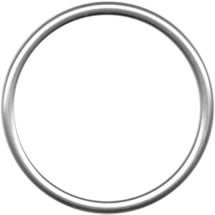 Hliníkové kroužky na šátky XL - RUČNĚ LEŠTĚNÉ STŘÍBRNÉ