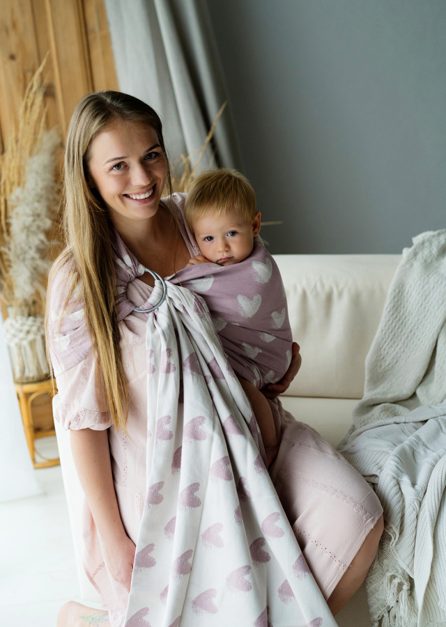 Ring sling Hazy Love Rose - M (2,0m) /II. jakost