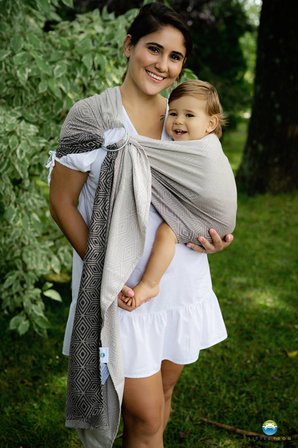 Ring sling TENCEL™ Smokey Cube - M (2,0m)