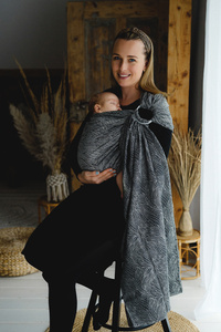 Ring sling Linen Night Wildness - M (2 m)