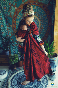 Ring sling Ruby Illusion - M (2,0m)