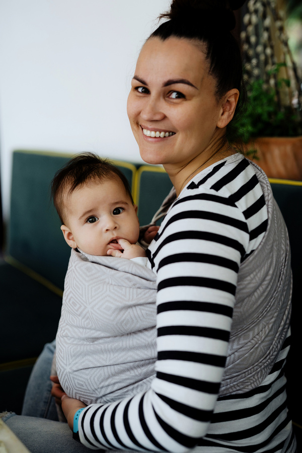 Ring sling Grey Cube - M (2 m)