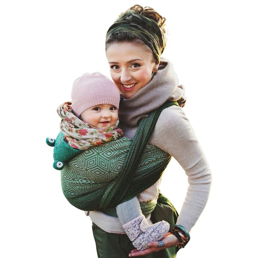 Šátek na nošení dětí Mossy Cube vel. 5