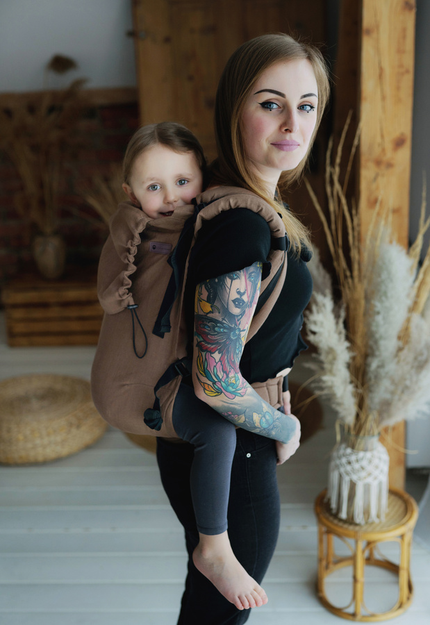 Nosítko Preschooler - Linen Bali Wood
