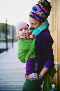 Šátek na nošení dětí Olivine vel. 5