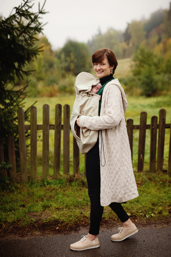 Softshellová kapsa na nosítko a šátek - Beige