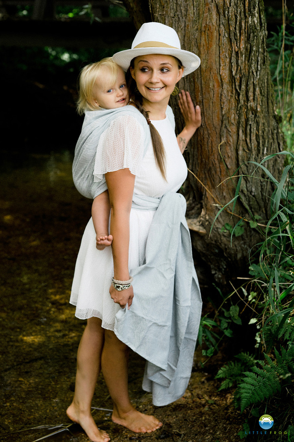 Šátek na nošení dětí Linen Silver Wildness vel. 7