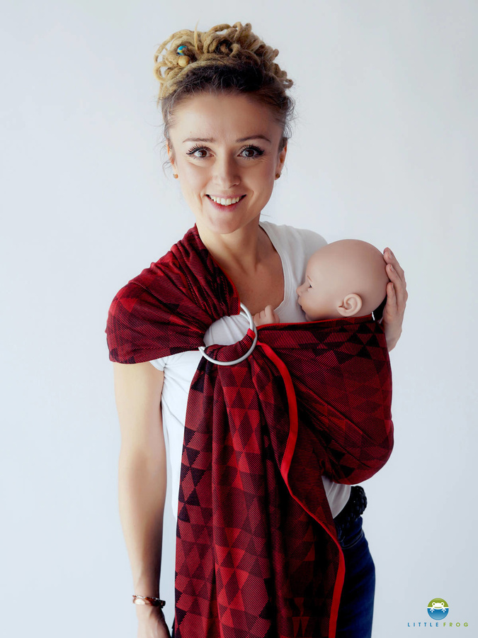 Ring sling Ruby Illusion - M (2,0m)