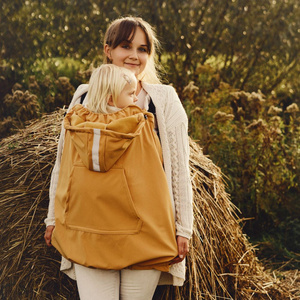 Softshellová kapsa na nosítko a šátek - Mustard