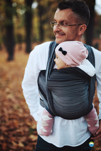 Šátek na nošení dětí Hematite - vel. 3