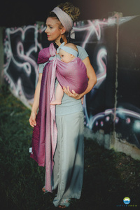 Ring sling TENCEL™ Peony Cube - size L (2,3 m)
