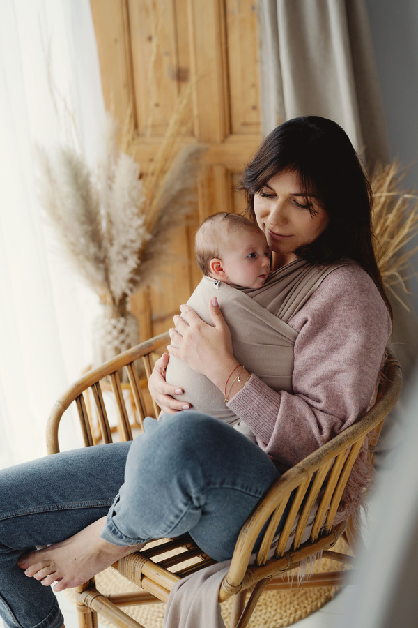 Elastický dětský šátek Royal Beige