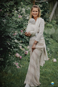 Šátek na nošení dětí Linen Summer Meadow vel. 4