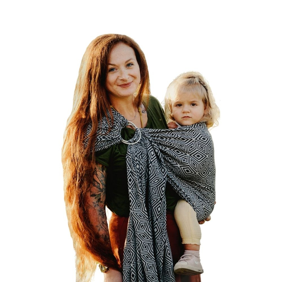 Ring sling Grey Cube - M (2 m)