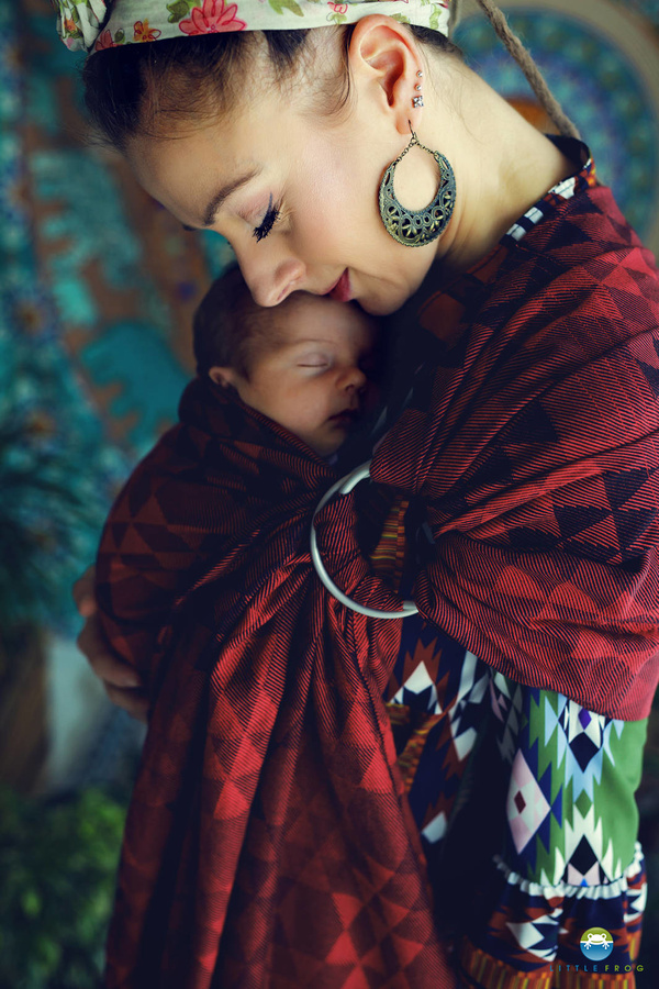 Ring sling Ruby Illusion - S (1,7m)