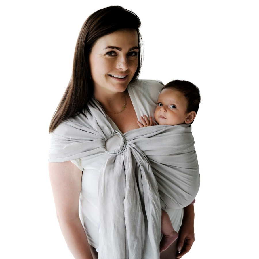 Ring sling Pure Linen Fossil - S (1,7m)