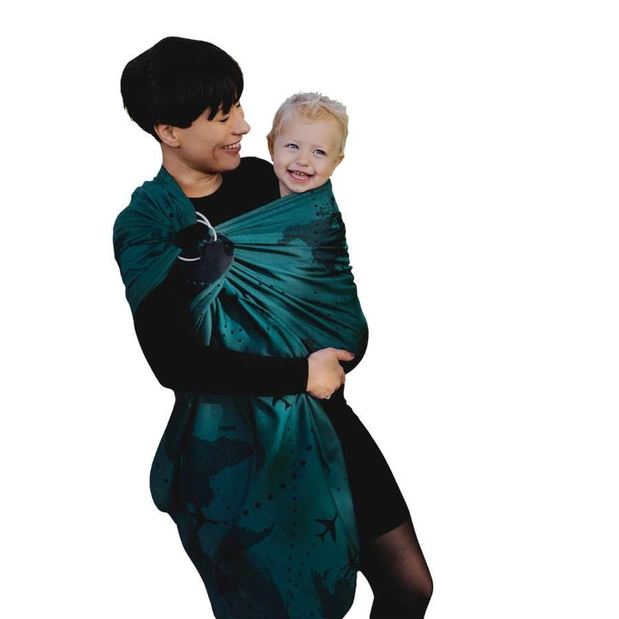 Ring sling Teal Wanderlust - S (1,7m)