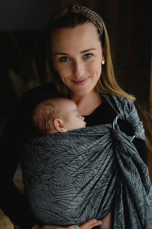 Ring sling Linen Night Wildness - S (1,7 m)