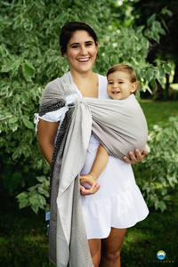 Ring sling TENCEL™ Smokey Cube - S (1,7m)