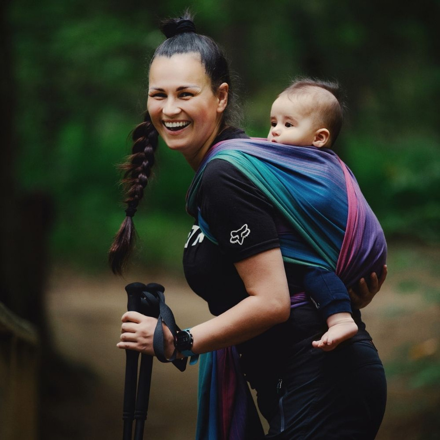 Barevný bambusový šátek pro děti Misty Zircon 4,6 m – jemný a prodyšný