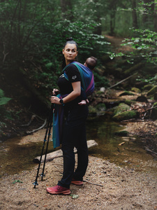 Šátek na nošení dětí Bamboo Misty Zircon vel. 7 /II. jakost