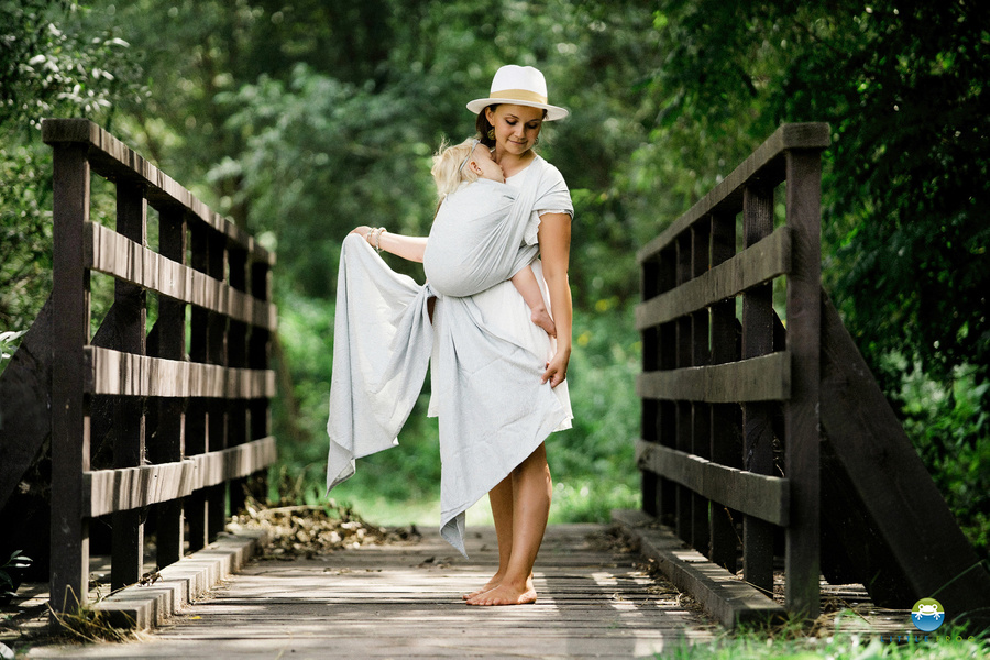 Šátek na nošení dětí Linen Silver Wildness vel. 6