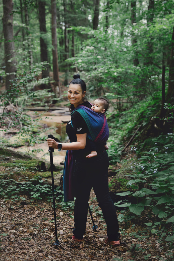 Šátek na nošení dětí Bamboo Misty Zircon vel. 7 /II. jakost