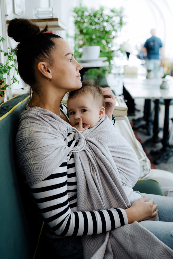 Ring sling Grey Cube - M (2 m)