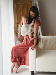 Šátek na nošení dětí Linen Summer Meadow vel. 7